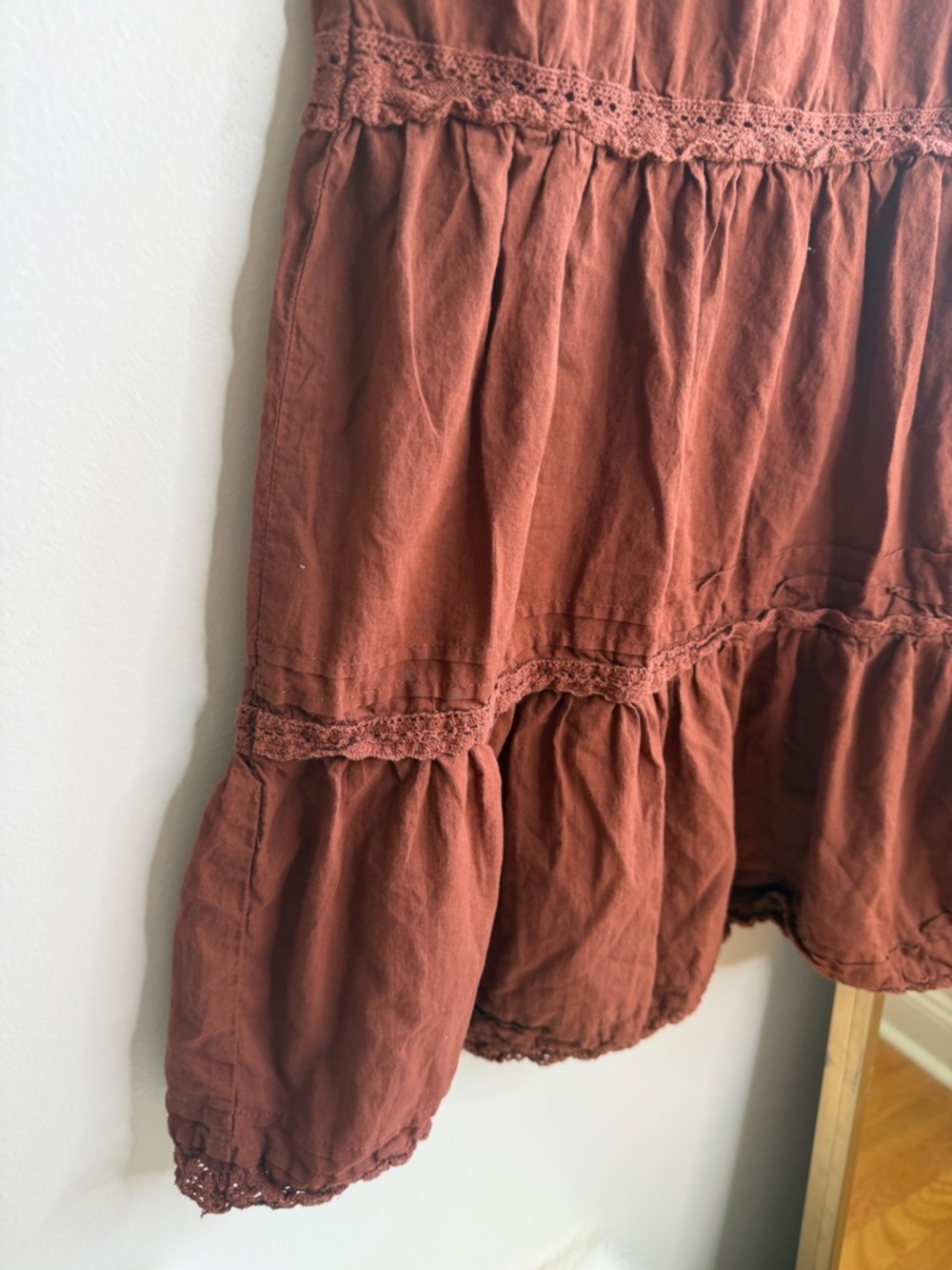 wild fable Rust-Tone Tiered Maxi Skirt - Picture 5 of 5